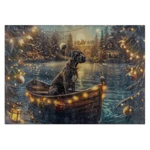 Great Dane Kerst Feestelijke Reis Snijplank