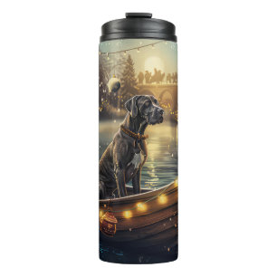 Great Dane Kerst Feestelijke Reis Thermosbeker