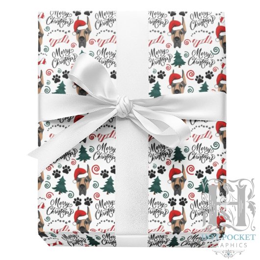 Great Dane Kerst Inpakpapier