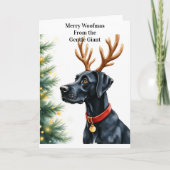 Great Dane Kerst Kaart (Voorkant)