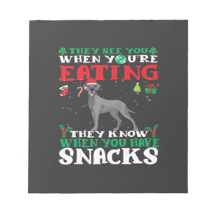 Great Dane Kerst leuk Klassiek T-shirt Notitieblok