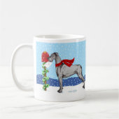 Great Dane kerst Mail Black UC Koffiemok (Links)