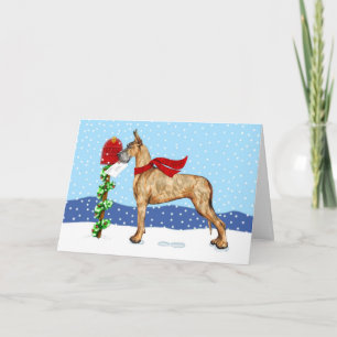 Great Dane kerst Mail Brindle Feestdagen Kaart