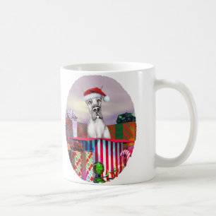 Great Dane-kerst, zwart Koffiemok