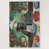 Great Dane Kerstbakken: Festive Kerstmis Legpuzzel (Verticaal)