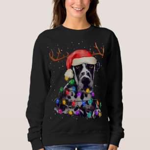Great Dane kerstboom Light Pajama Hondenliefhebber Trui