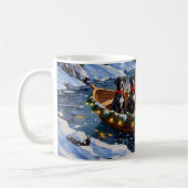 Great Dane Kerstboot Vakantie Koffiemok (Links)