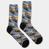 Great Dane Kerstboot Vakantie Sokken (Rechts)