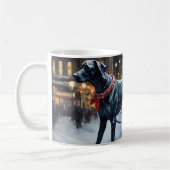 Great Dane Kerstfeest Seizoen Koffiemok (Links)