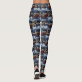 Great Dane Kerstfeest Seizoen Leggings (Achterkant)
