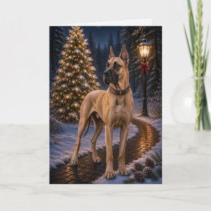 Great Dane Kerstkaart Feestdagen Kaart