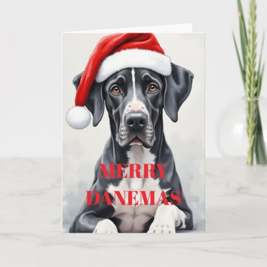 Great Dane KERSTKAART Kaart (Voorkant)