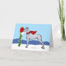 Great Dane KerstMail Blue UC Feestdagen Kaart