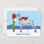 Great Dane KerstMail Blue UC Kaart (Voorkant)