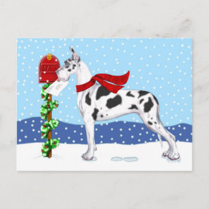 Great Dane KerstMail Harlequin Feestdagenkaart