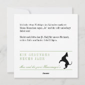 Great Dane Kerstmis Feestdagenkaart (Achterkant)