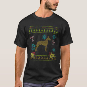 Great Dane Kerstmis Grate Danes Kerstmis Ugly T-shirt