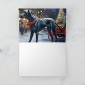 Great Dane Kerstmis Kaart (Binnen)
