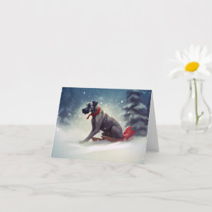 Great Dane Kerstmis Kaart