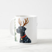 Great Dane Kerstmok Koffiemok (Voorkant links)