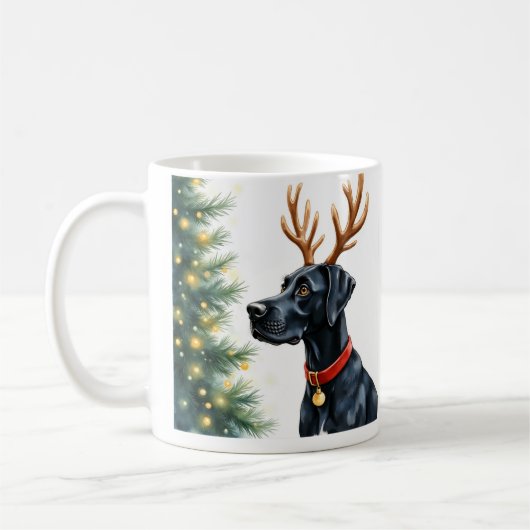 Great Dane Kerstmok Koffiemok (Links)