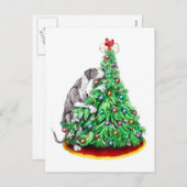 Great Dane kerstreach Goals Mantle UC Feestdagenkaart (Voorkant / Achterkant)