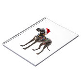 Great Dane Kerstvakantie Licht  (2) Notitieboek (Linkerzijde)