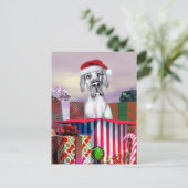 Great Dane Kerstverrassingsblauw UC Feestdagenkaart (Staand voorkant)