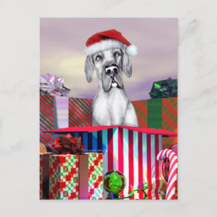 Great Dane Kerstverrassingsblauw UC Feestdagenkaart