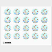 Great Dane Kinda Crabby Fawnequin Ronde Sticker (Vel)