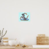 Great Dane Kinda Crabby Merle UC Poster (Keuken)