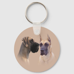 Great Dane King of Dogs Sleutelhanger