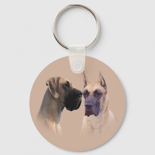 Great Dane King of Dogs Sleutelhanger (Voorkant)