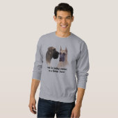 Great Dane King of Dogs Unisex Sweatshirt (Voorkant volledig)