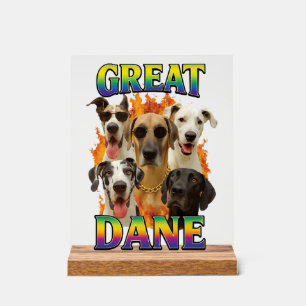Great Dane Kopie Acryl Bord