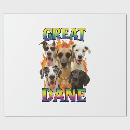 Great Dane Kopie Cadeaupapier (Vlak)