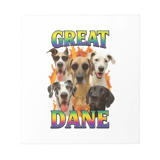Great Dane Kopie Notitieblok (Voorkant)