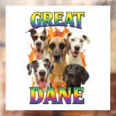 Great Dane-kopie Raamsticker (Vel 2)