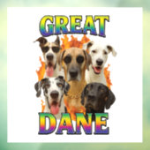 Great Dane-kopie Raamsticker (Vel 3)