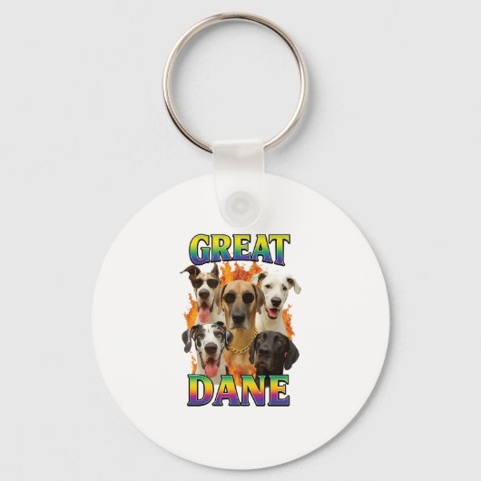 Great Dane-kopie Sleutelhanger (Voorkant)