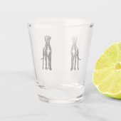 Great Dane Koppel Shot Glas (Achterkant)