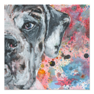 Great Dane kunst Foto Afdruk