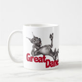 Great Dane Laid Back Black Koffiemok (Links)
