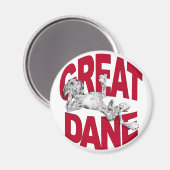Great Dane Laid Back Merle UC Magneet (Voorkant / Achterkant)