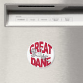 Great Dane Laid Back Merle UC Magneet (Insitu (Vaatwasser))