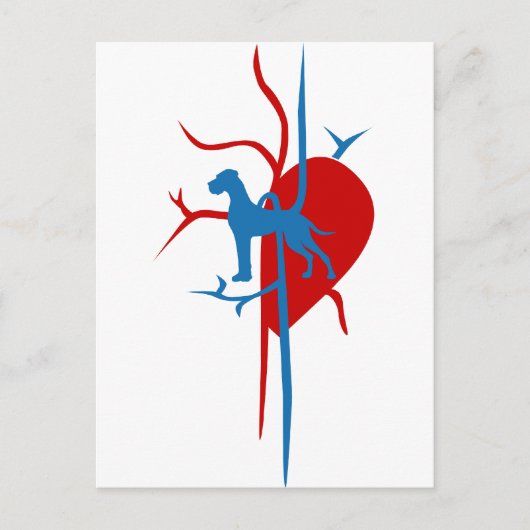 Great Dane leuk cadeau Briefkaart (Voorkant)
