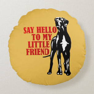 Great Dane leuk cadeau Rond Kussen