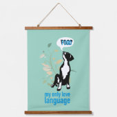 Great Dane liefdestaal  Hangend Wandkleed (Voorkant)