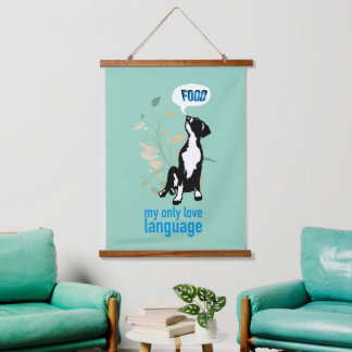 Great Dane liefdestaal  Hangend Wandkleed