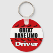Great Dane Limo-driver Sleutelhanger (Voorkant)